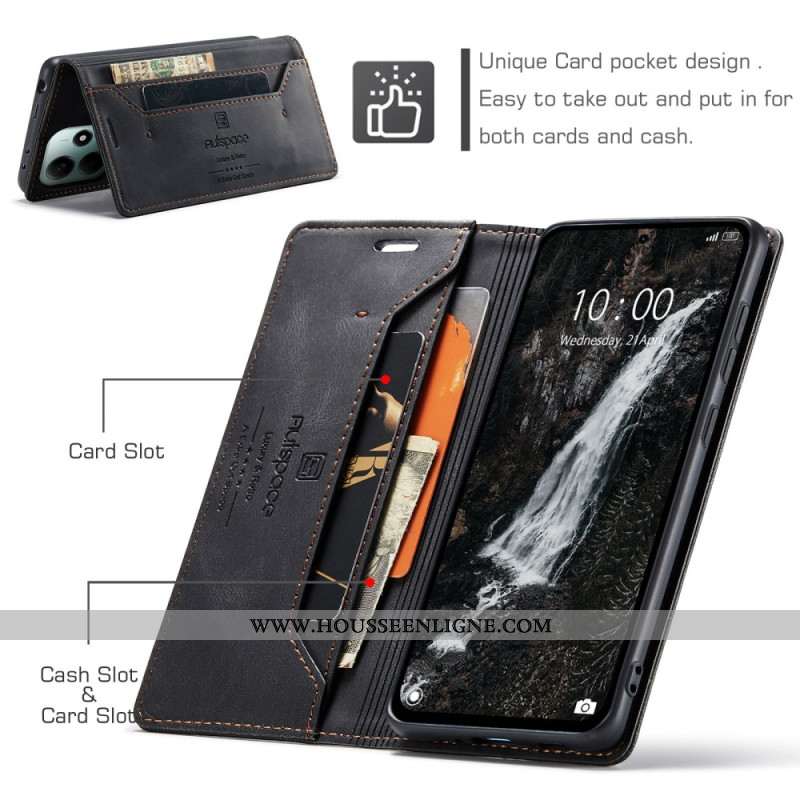 Flip Cover Xiaomi Redmi Note 14 5G Tissu Jeans