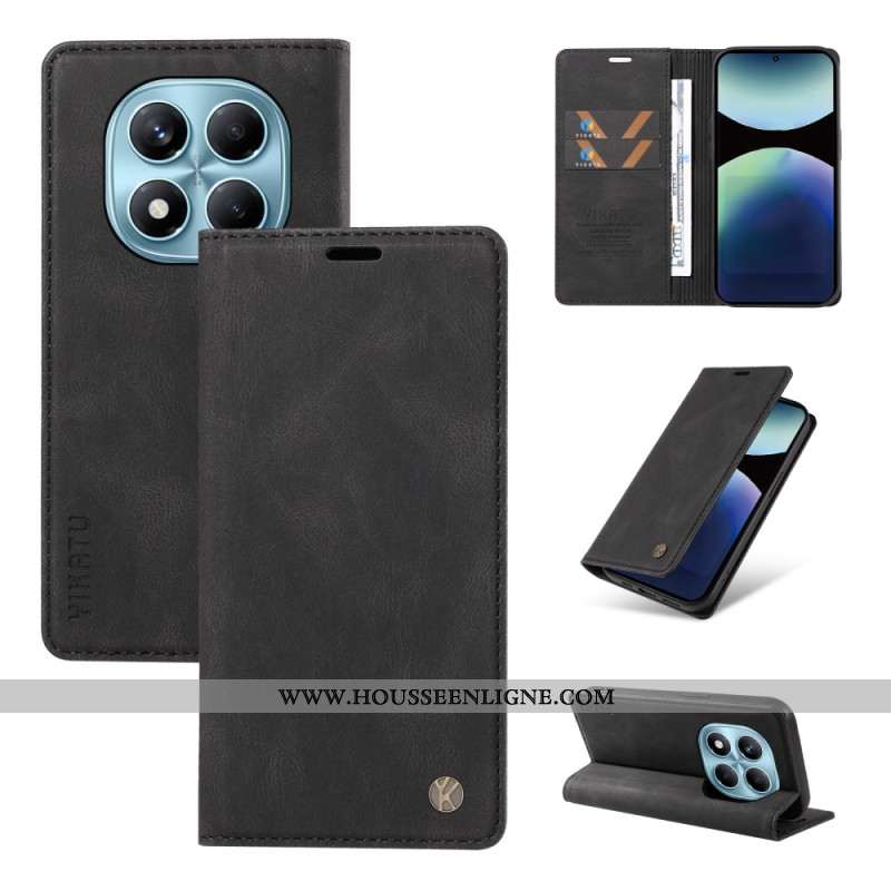 Flip Cover Xiaomi Redmi Note 14 Pro 4G Effet Daim YKATU