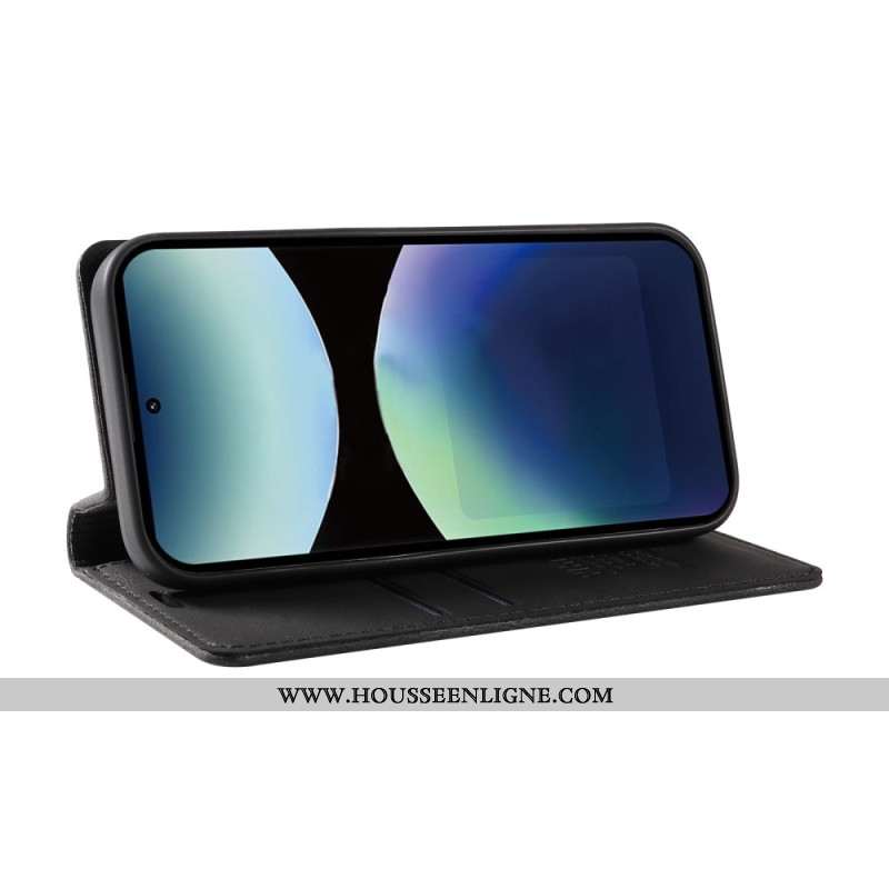 Flip Cover Xiaomi Redmi Note 14 Pro 4G Effet Daim YKATU