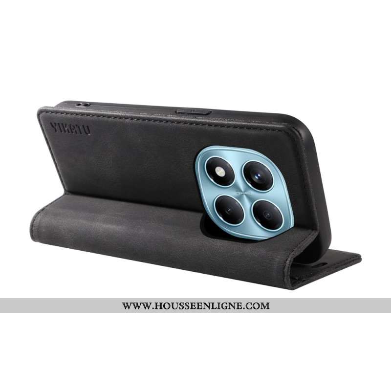 Flip Cover Xiaomi Redmi Note 14 Pro 4G Effet Daim YKATU