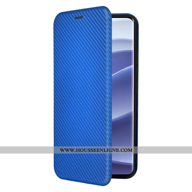 Flip Cover Xiaomi Redmi Note 14 Pro 4G Fibre Carbone