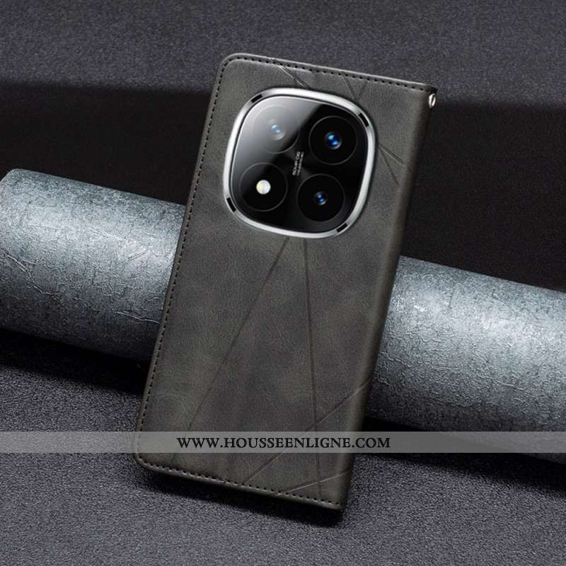 Flip Cover Xiaomi Redmi Note 14 Pro 4G Géométrie