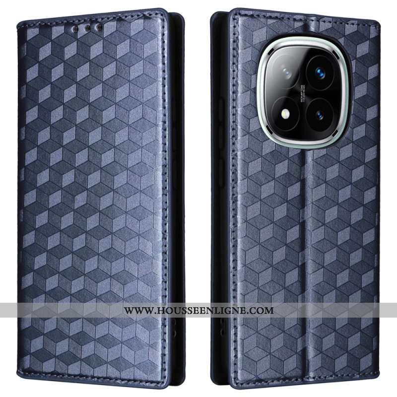 Flip Cover Xiaomi Redmi Note 14 Pro 4G Losanges 3D
