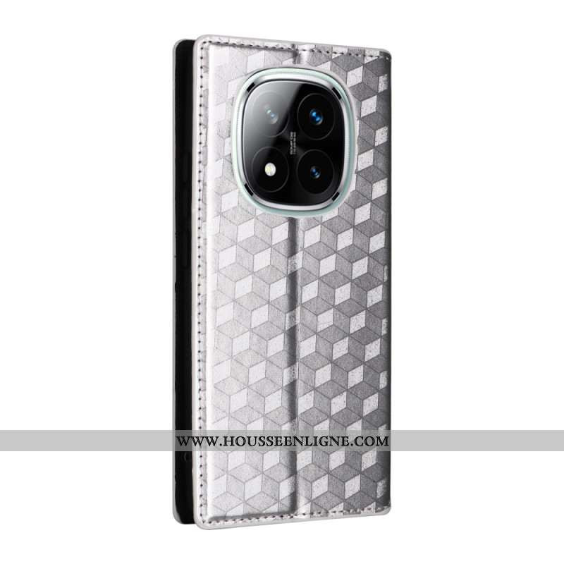 Flip Cover Xiaomi Redmi Note 14 Pro 4G Losanges 3D