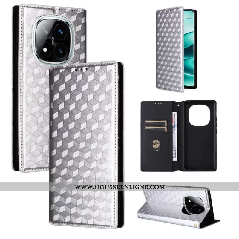 Flip Cover Xiaomi Redmi Note 14 Pro 4G Losanges 3D