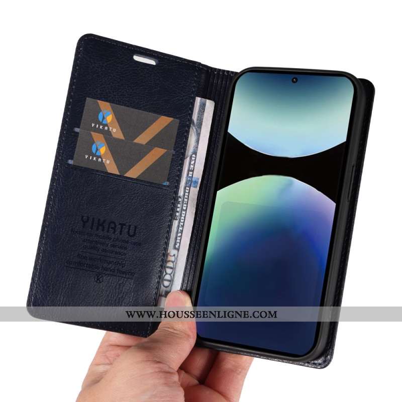 Flip Cover Xiaomi Redmi Note 14 Pro 4G Vintage YIKATU