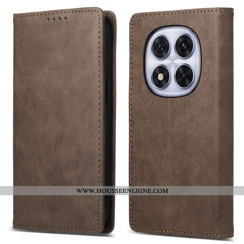 Flip Cover Xiaomi Redmi Note 14 Pro 5G / Poco X7 Effet Cuir Vintage