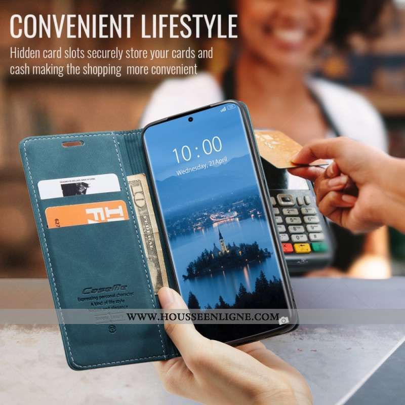 Flip Cover Xiaomi Redmi Note 14 Pro 5G / Poco X7 Effet Daim CASEME