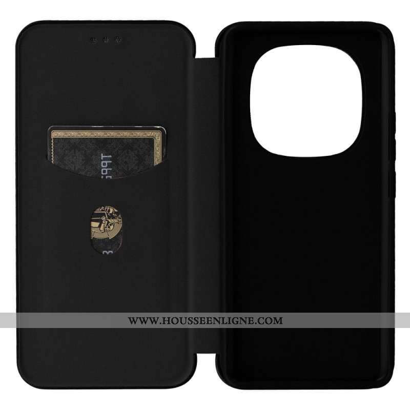 Flip Cover Xiaomi Redmi Note 14 Pro 5G / Poco X7 Fibre Carbone