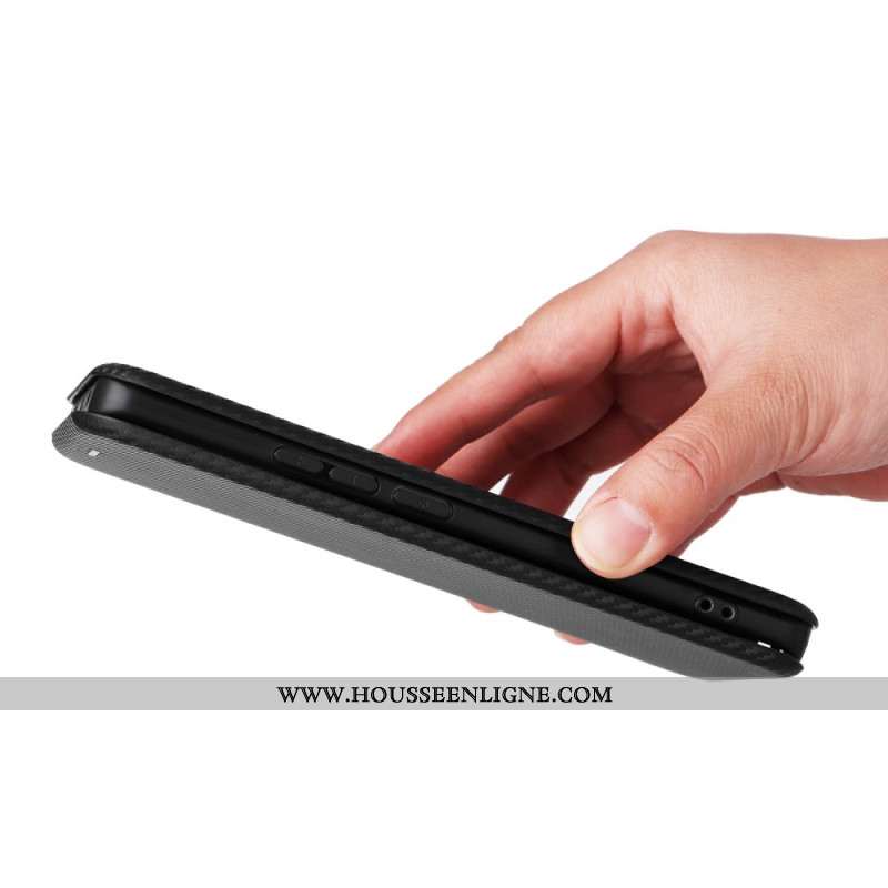 Flip Cover Xiaomi Redmi Note 14 Pro 5G / Poco X7 Fibre Carbone