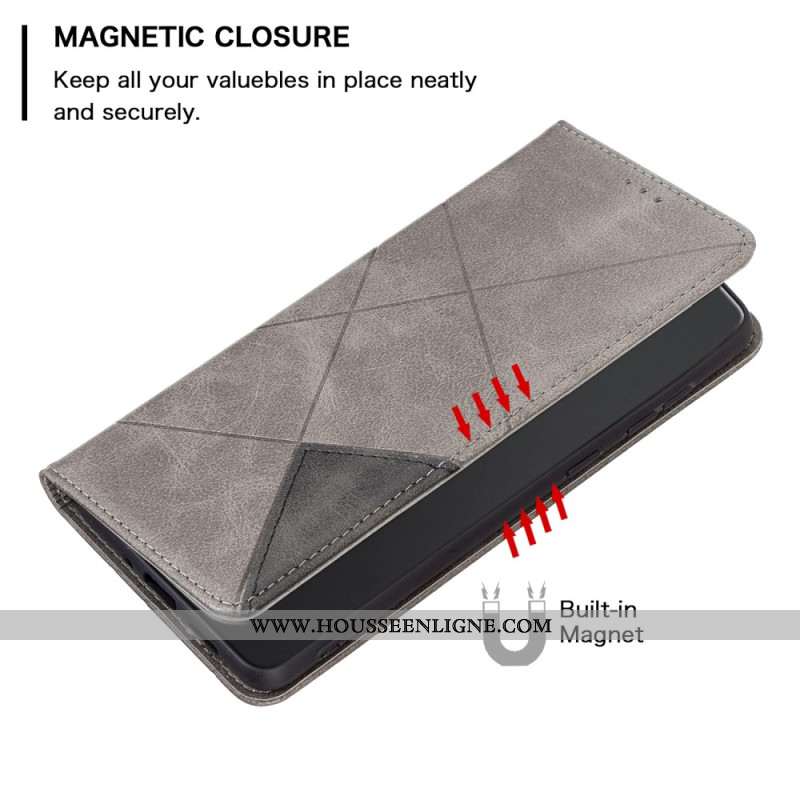 Flip Cover Xiaomi Redmi Note 14 Pro Plus 5G / 14 Pro 5G / Poco X7 Géométrie