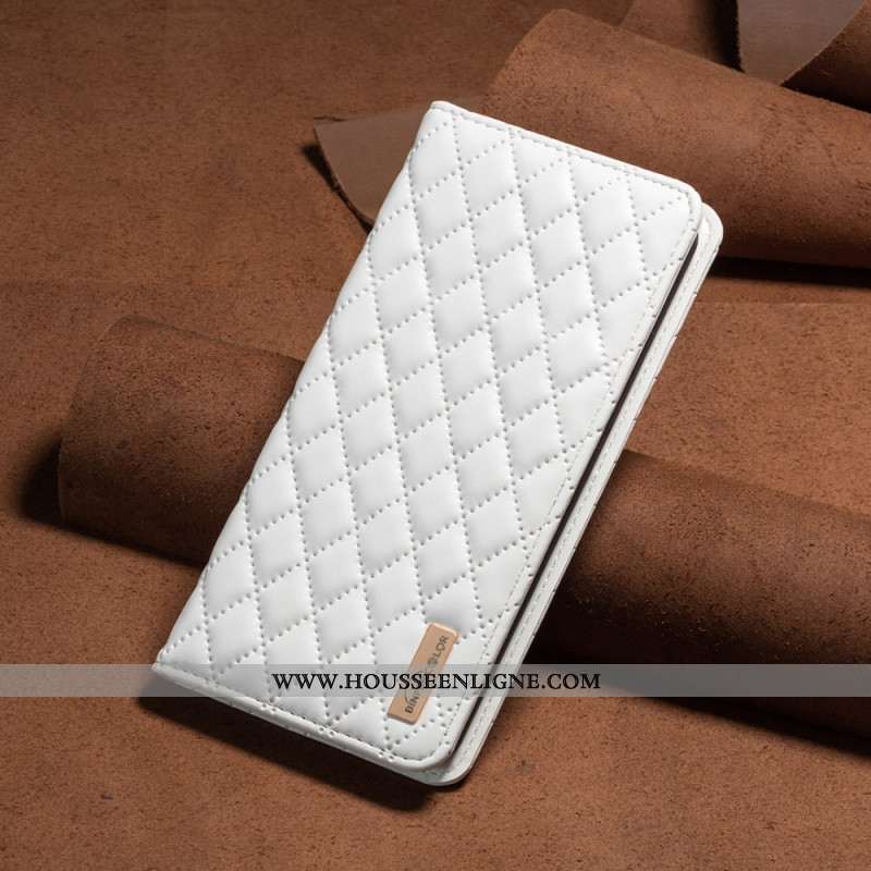 Flip Cover Xiaomi Redmi Note 14 Pro Plus 5G / 14 Pro 5G / Poco X7 Matelassée BINFEN COLOR