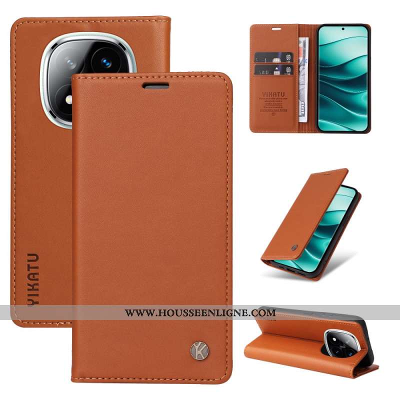 Flip Cover Xiaomi Redmi Note 14 Pro Plus 5G / 14 Pro 5G / Poco X7 Simili Cuir YIKATU
