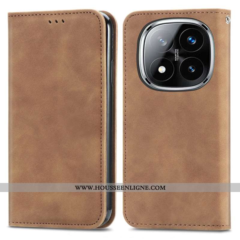 Flip Cover Xiaomi Redmi Note 14 Pro Plus 5G Effet Cuir