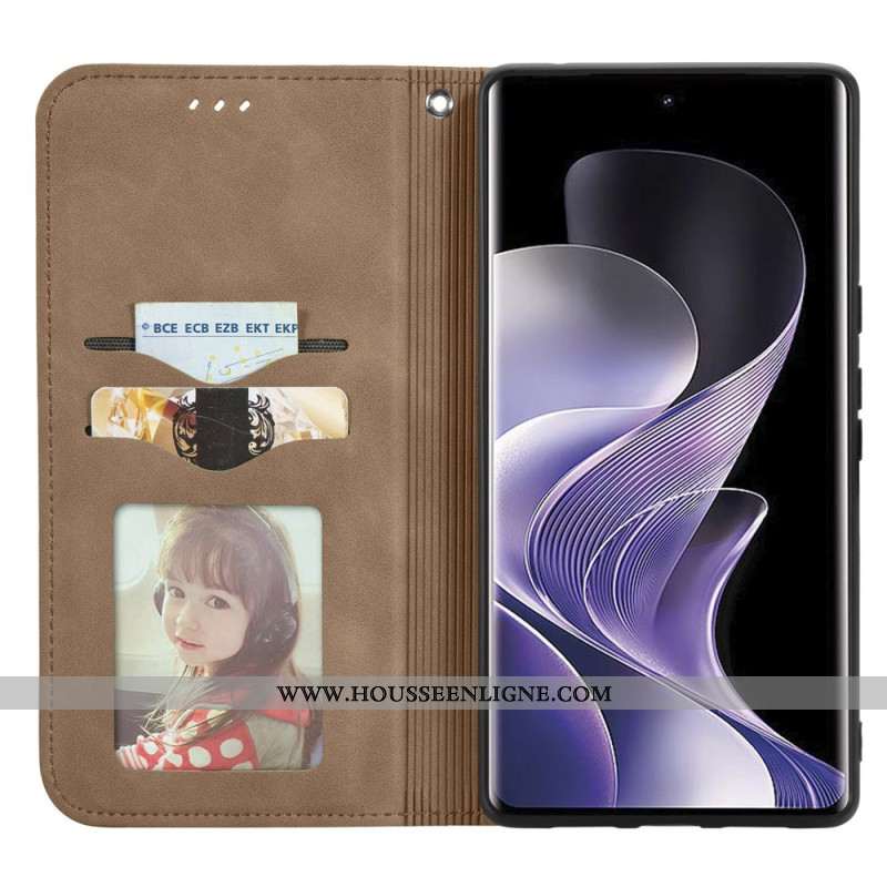 Flip Cover Xiaomi Redmi Note 14 Pro Plus 5G Effet Cuir