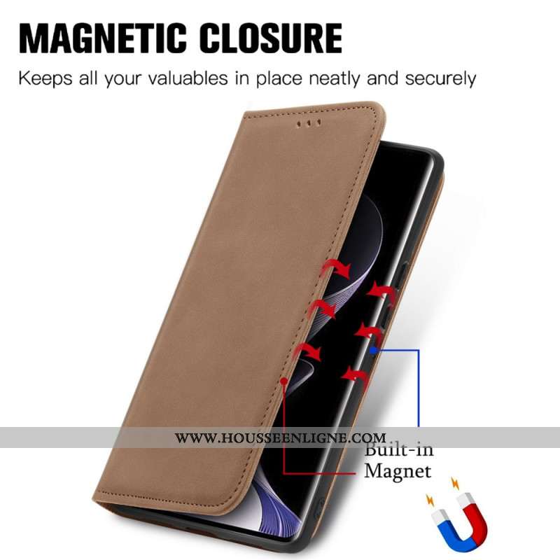 Flip Cover Xiaomi Redmi Note 14 Pro Plus 5G Effet Cuir