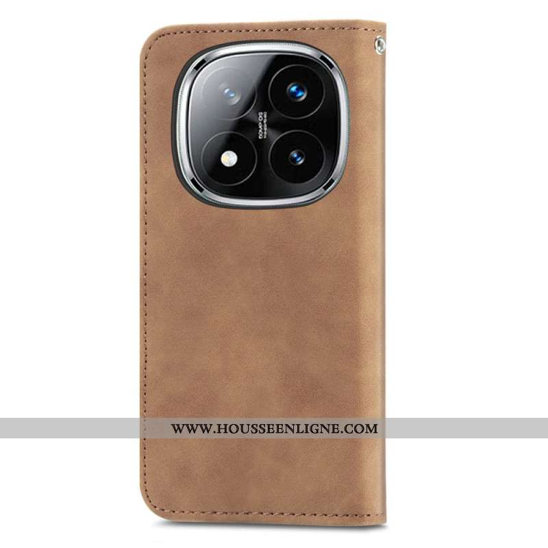 Flip Cover Xiaomi Redmi Note 14 Pro Plus 5G Effet Cuir