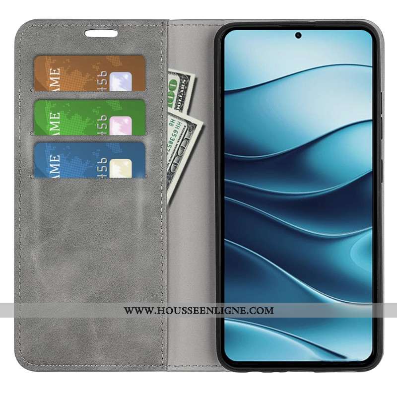 Flip Cover Xiaomi Redmi Note 14 Style Cuir