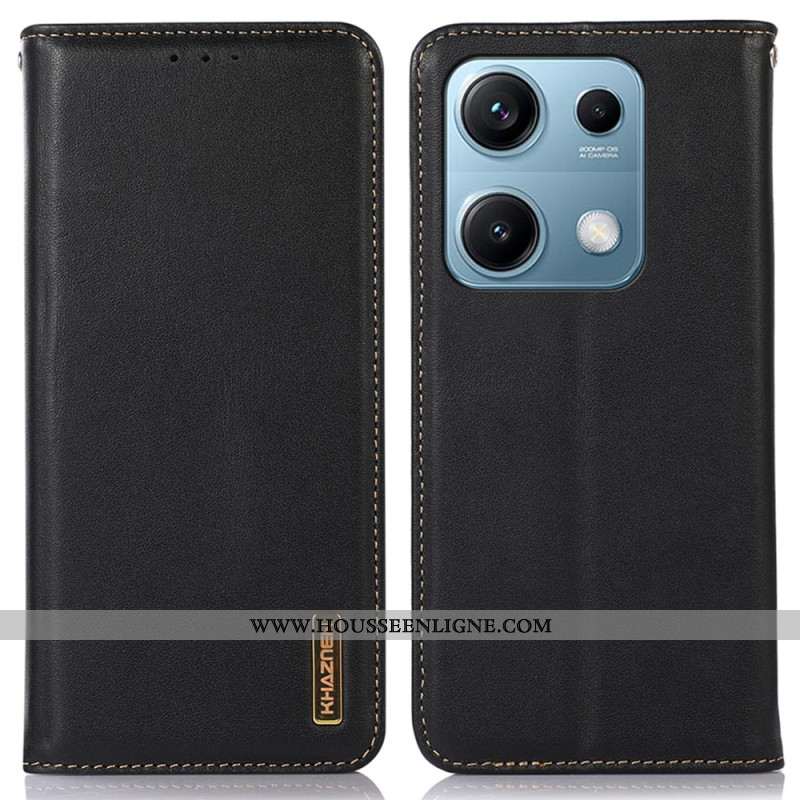Flip Cover Xiaomi Redmi Note 14S Cuir KHAZNEH