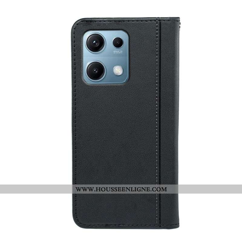 Flip Cover Xiaomi Redmi Note 14S Liseré à Lanière
