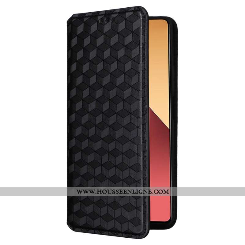 Flip Cover Xiaomi Redmi Note 14S / Note 13 Pro 4G / Poco M6 Pro 4G Motif Losange
