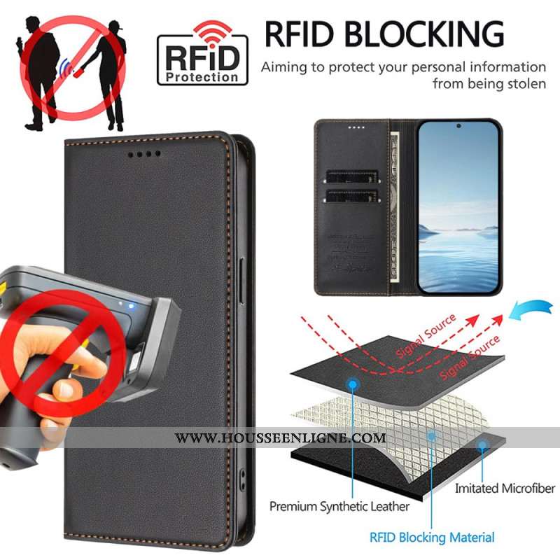 Flip Cover Xiaomi Redmi Note 15 5G / 15 4G Blocage RFID