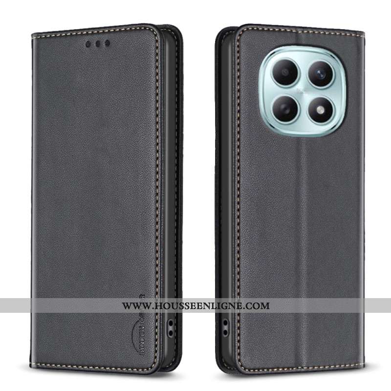 Flip Cover Xiaomi Redmi Note 15 5G / 4G / Poco M8 5G Effet Cuir BINFEN COLOR