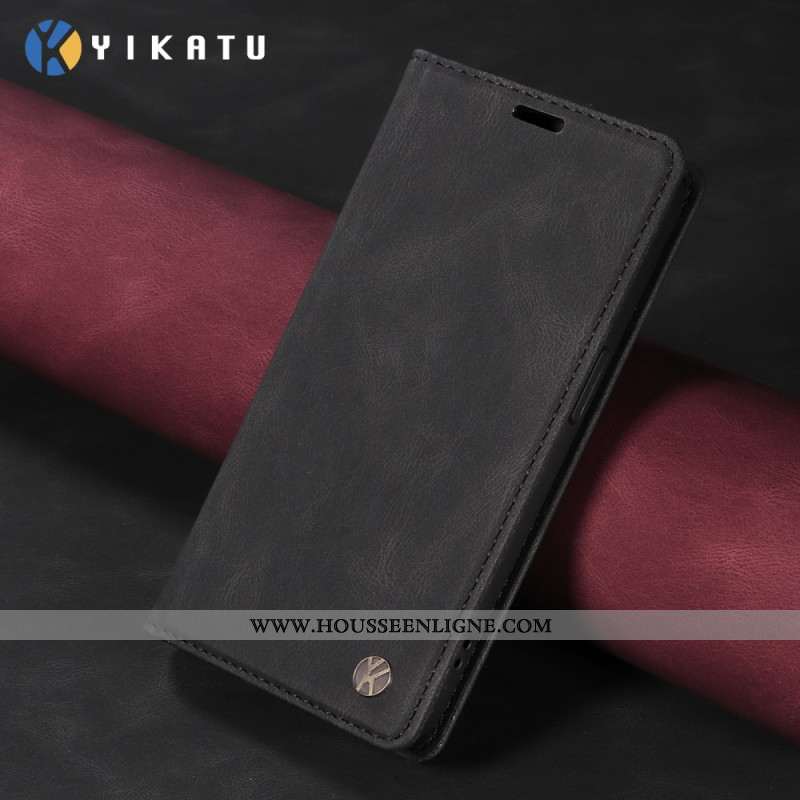 Flip Cover Xiaomi Redmi Note 15 5G / 4G / Poco M8 5G Effet Daim YIKATU