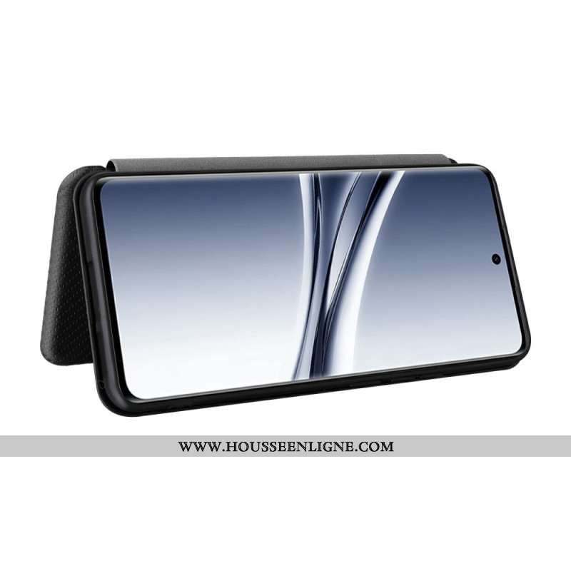 Flip Cover Xiaomi Redmi Note 15 5G / 4G / Poco M8 5G Texture Fibre de Carbone Antichoc