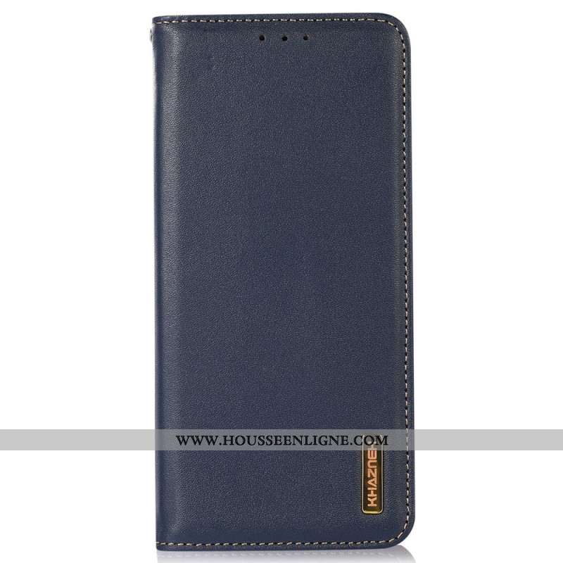 Flip Cover Xiaomi Redmi Note 15 5G / Poco M8 5G Cuir Véritable KHAZNEH