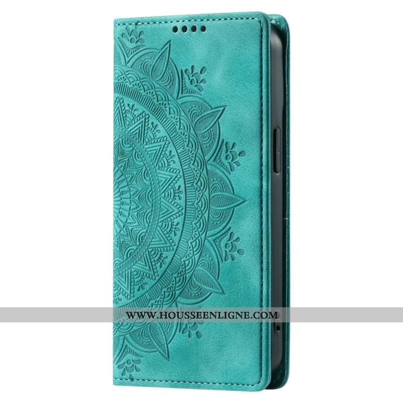 Flip Cover Xiaomi Redmi Note 15 Pro 5G Effet Daim Mandala