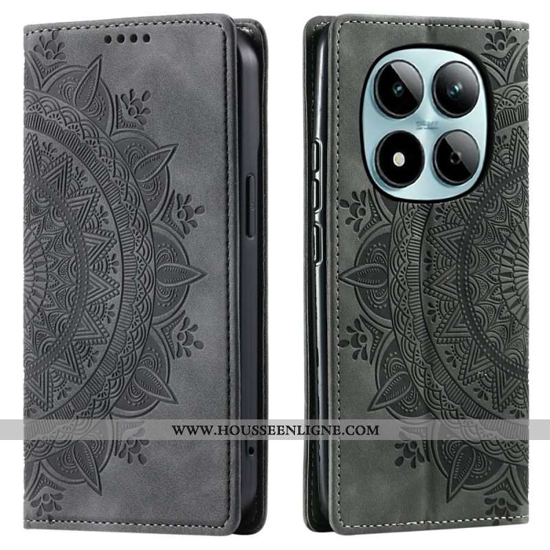 Flip Cover Xiaomi Redmi Note 15 Pro 5G Effet Daim Mandala