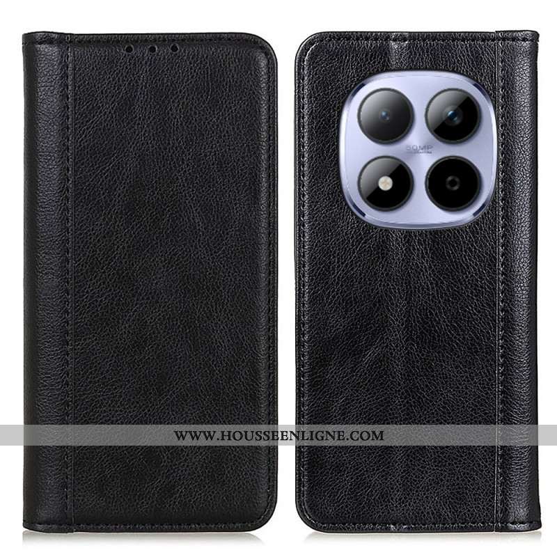 Flip Cover Xiaomi Redmi Note 15 Pro Plus 5G / Poco M8 Pro 5G Cuir Fendu