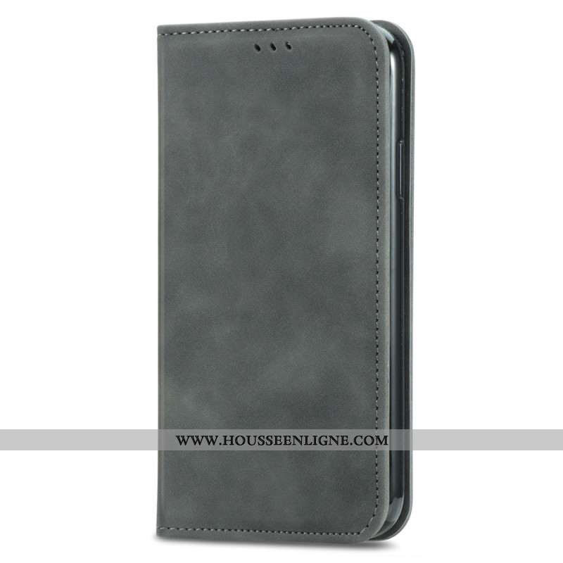 Flip Cover Xiaomi Redmi Note 15 Pro Plus 5G / Poco M8 Pro 5G Effet Daim