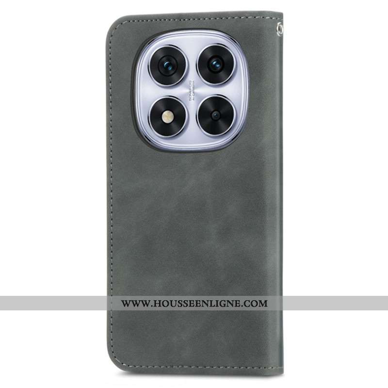 Flip Cover Xiaomi Redmi Note 15 Pro Plus 5G / Poco M8 Pro 5G Effet Daim