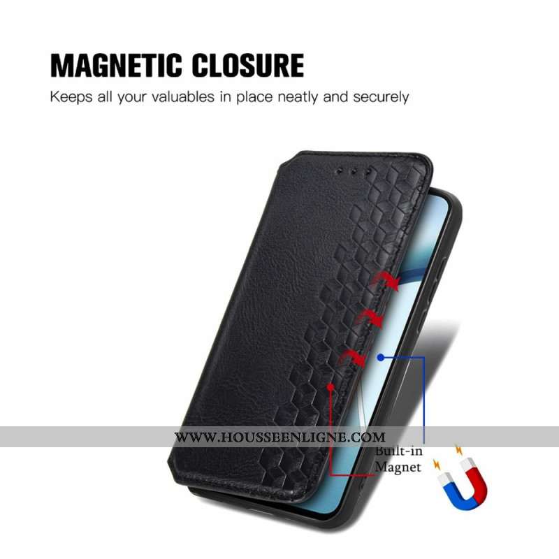 Flip Cover Xiaomi Redmi Note 15 Pro Plus 5G / Poco M8 Pro 5G Motif Losange