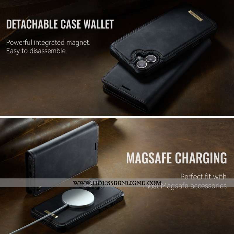 Flip Cover iPhone 17 Compatible MagSafe Coque Détachable et Protection RFID