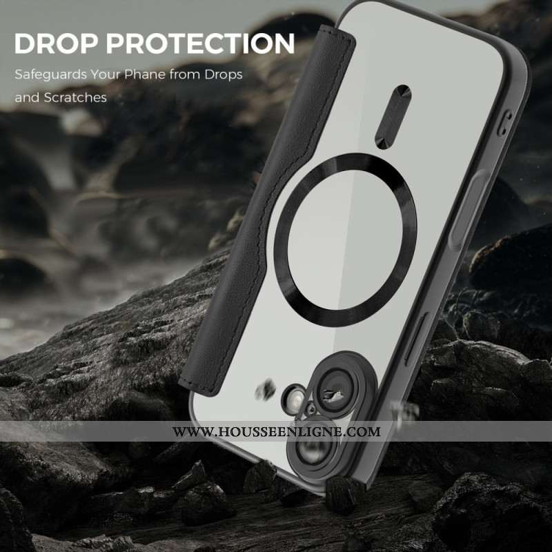 Flip Cover iPhone 17 Compatible MagSafe Matelassée