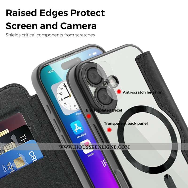 Flip Cover iPhone 17 Compatible MagSafe Matelassée