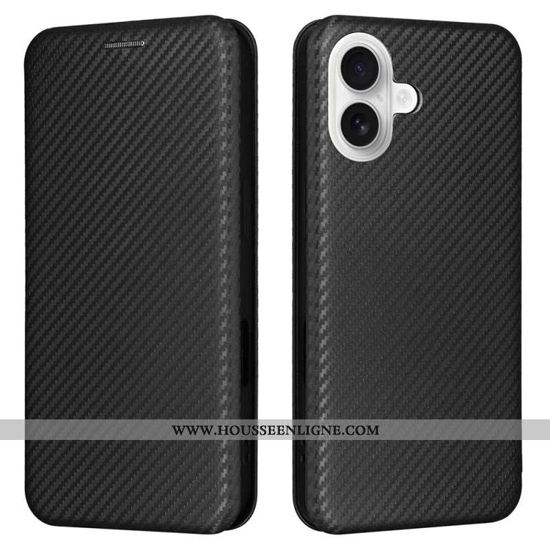 Flip Cover iPhone 17 Fibre Carbone