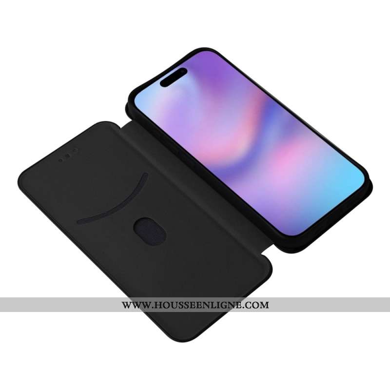 Flip Cover iPhone 17 Fibre Carbone