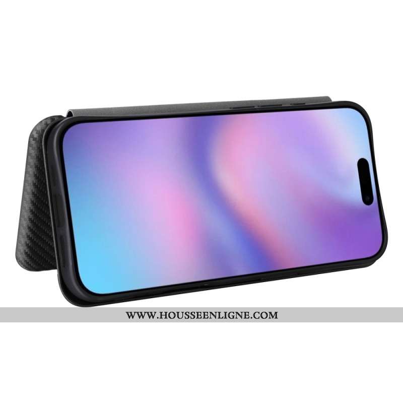 Flip Cover iPhone 17 Fibre Carbone