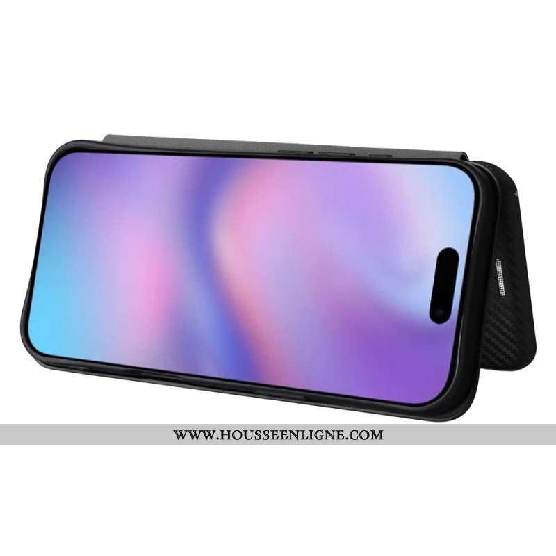 Flip Cover iPhone 17 Fibre Carbone