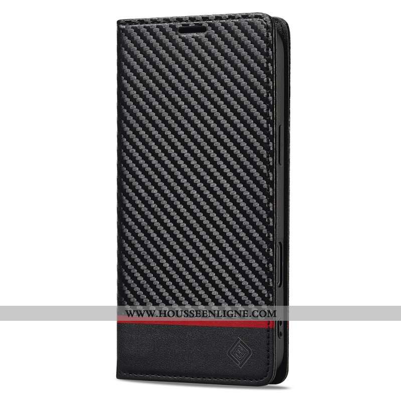 Flip Cover iPhone 17 Fibre Carbone LC.IMEEKE