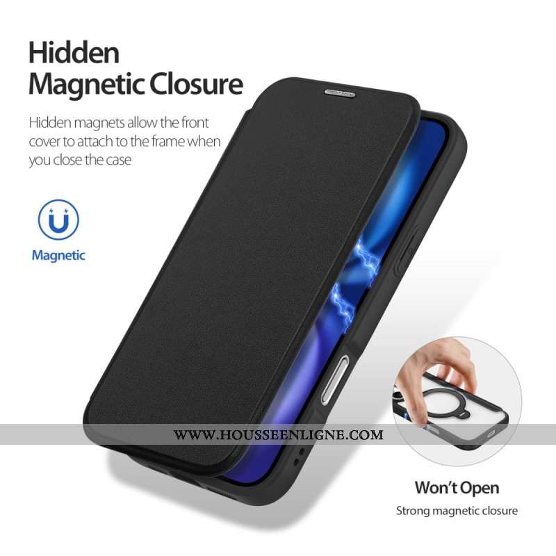 Flip Cover iPhone 17 MagSafe Skin X Pro Series avec Support DUX DUCIS
