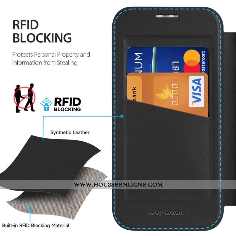 Flip Cover iPhone 17 MagSafe Skin X Pro Series avec Support DUX DUCIS