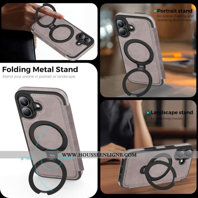 Flip Cover iPhone 17 Magsafe Blocage RFID Intégré