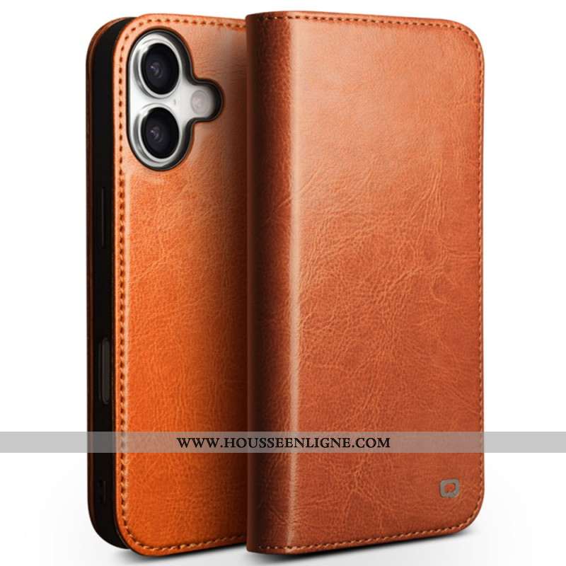Flip Cover iPhone 17 Portefeuille Cuir QIALINO