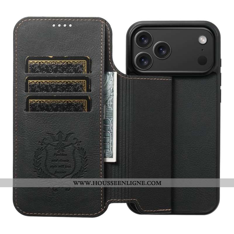 Flip Cover iPhone 17 Pro Compatible MagSafe Vintage Design