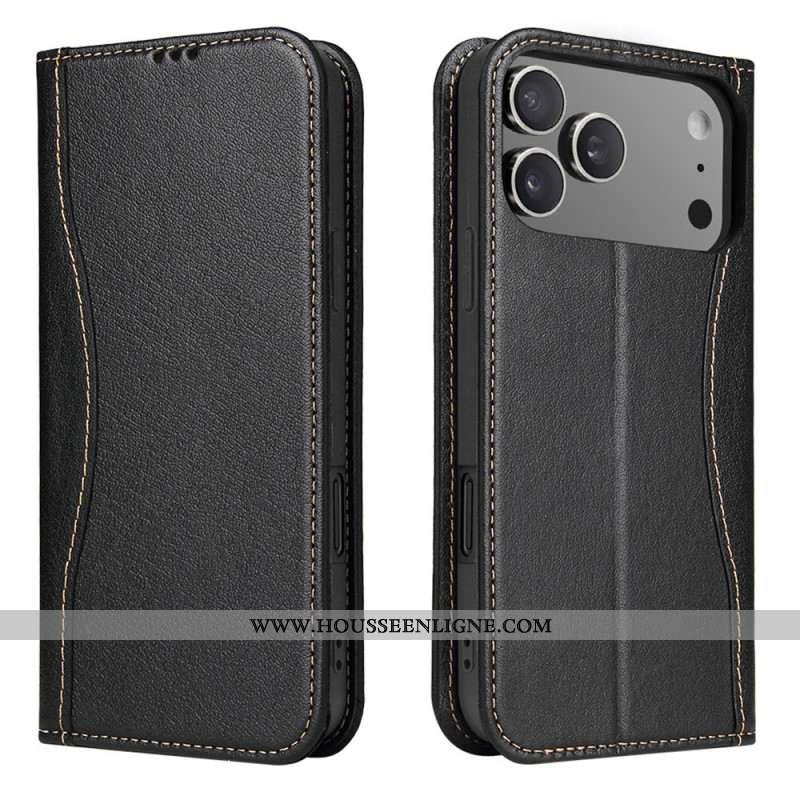Flip Cover iPhone 17 Pro Cuir Premium Design
